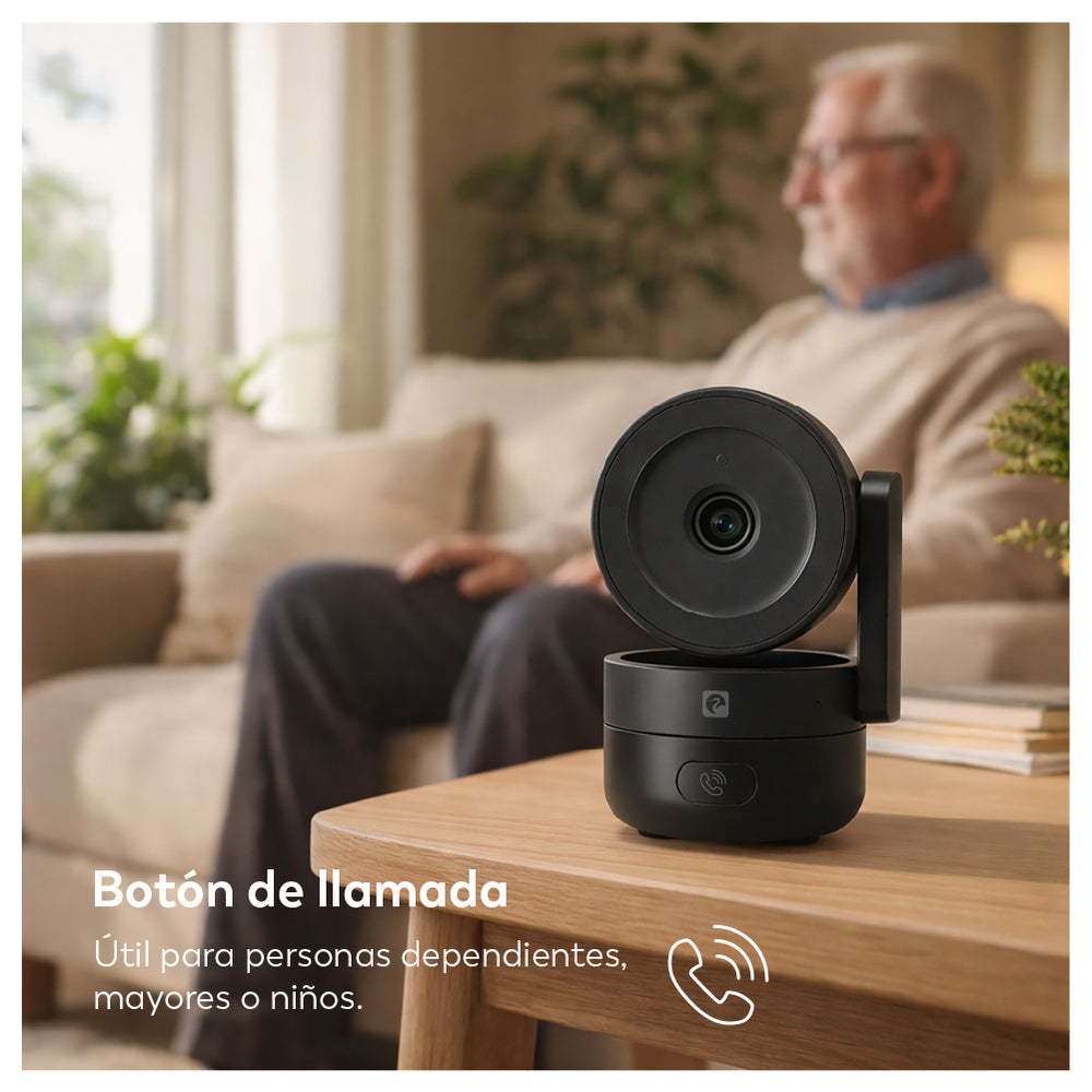 Nicole X - Cámara de Vigilancia Wifi Interior 360º con botón llamada (5)