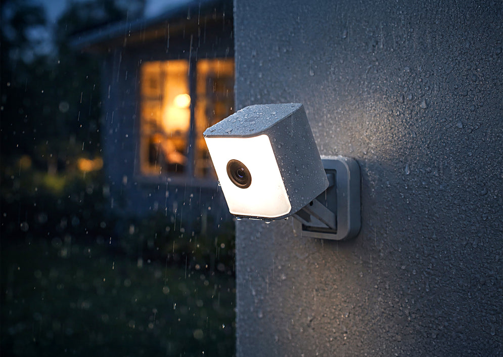 Aura - Cámara de Vigilancia WiFi Exterior con Aro de Luz - Lifestyle