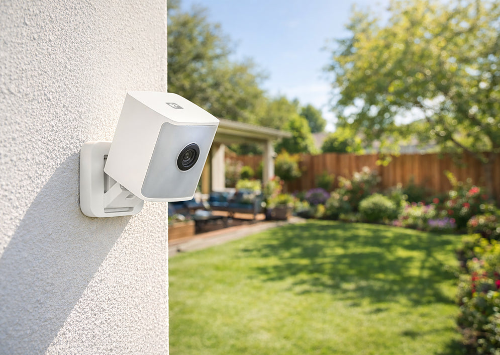 Aura - Cámara de Vigilancia WiFi Exterior con Aro de Luz - Lifestyle