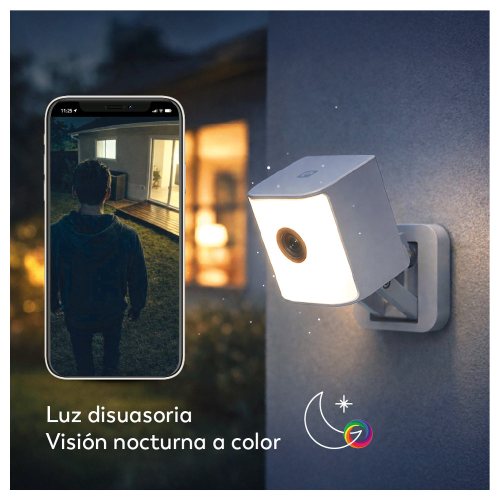 Aura - Cámara de Vigilancia WiFi Exterior con Aro de Luz (9)