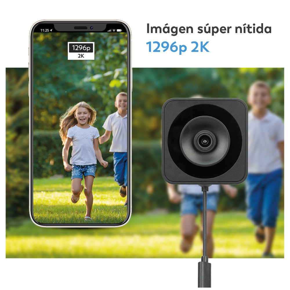 Vesper - Cámara de Vigilancia WiFi para Ventana con Reloj Digital (2)