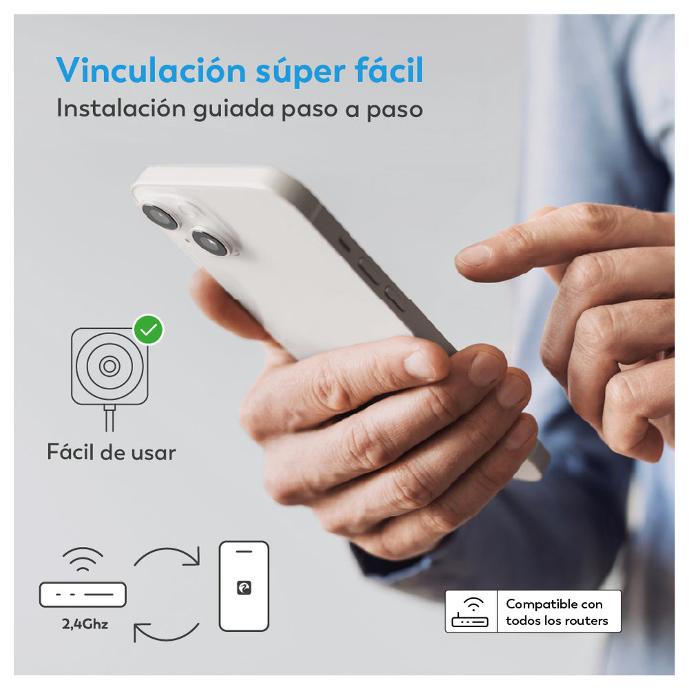 Vesper - Cámara de Vigilancia WiFi para Ventana con Reloj Digital (6)