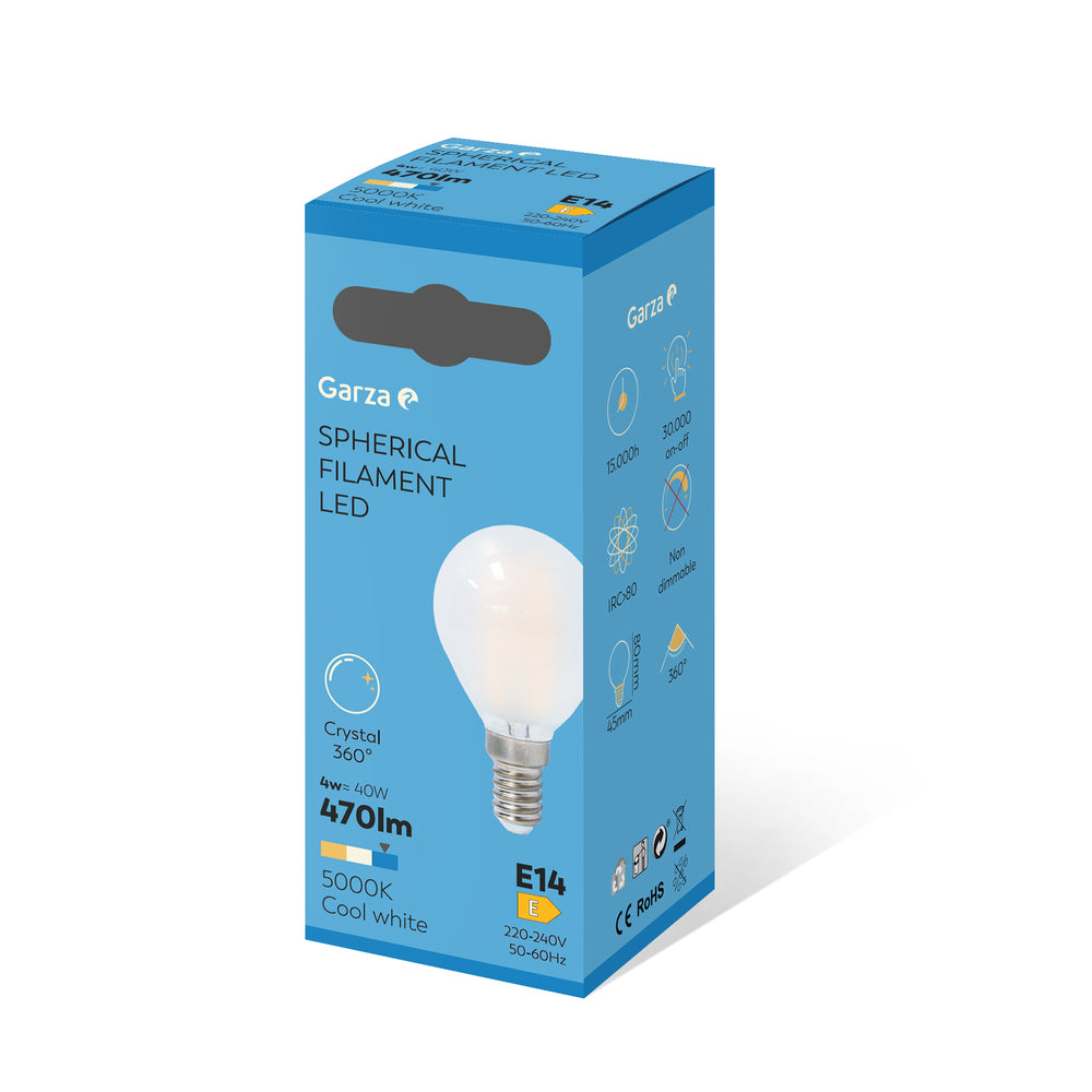 Bombilla Led Filamento Opal Esférica E14 (2)