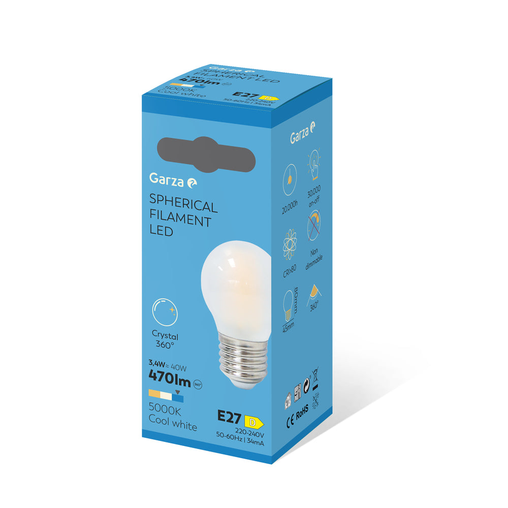 Bombilla Led Filamento Opal Esférica E27 (1) & 462169B