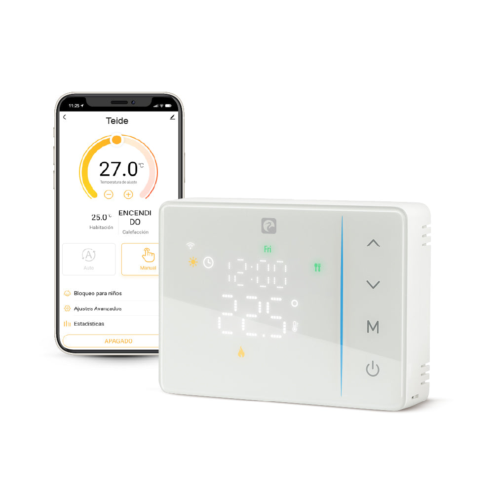Teide - Termostato Inteligente Wifi Para Calefacción y Sistemas de frío de relé seco (2)