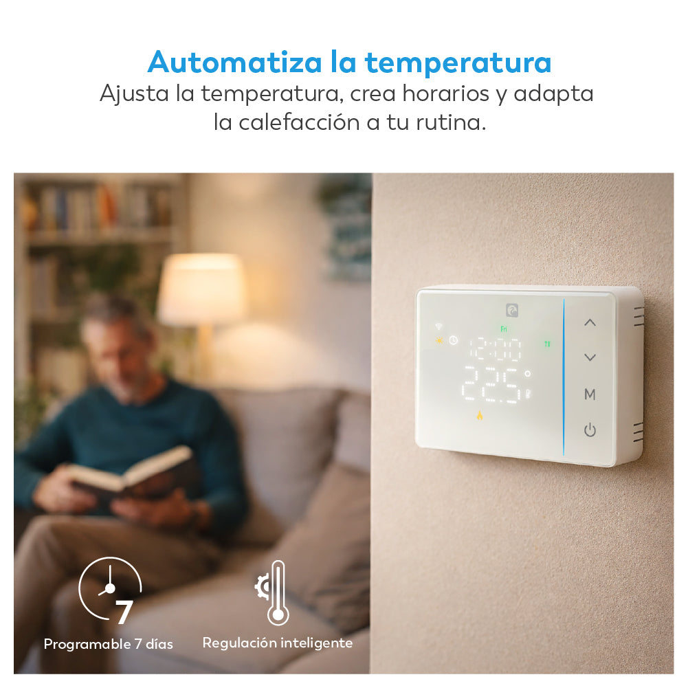 Teide - Termostato Inteligente Wifi Para Calefacción y Sistemas de frío de relé seco (7)