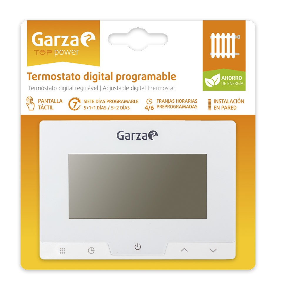 Termostato Garza para caldera y calefacción programable Garza, 1 ud